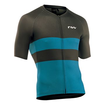 Picture of NORTHWAVE BLADE AIR JERSEY SHORT SLEEVE BLACK BLUE